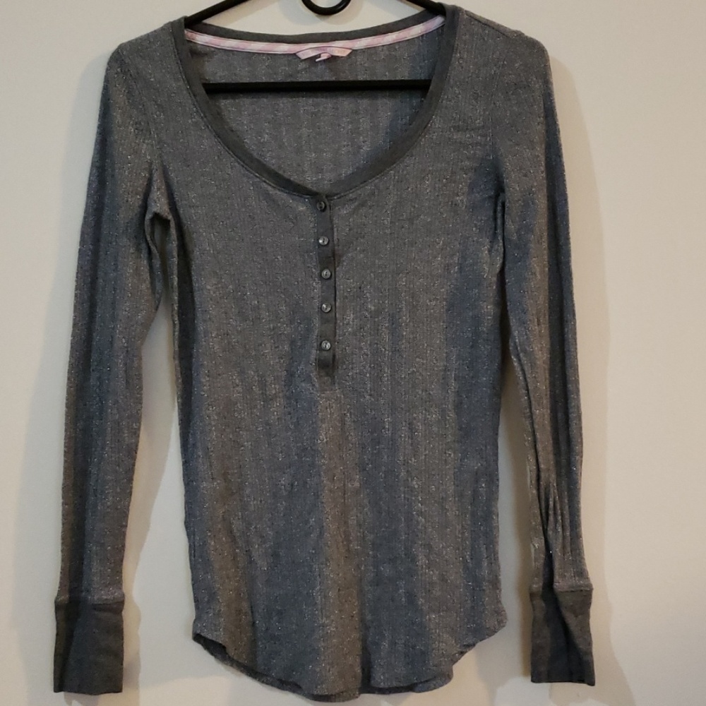 Victoria's Secret Henley Long Sleeve Top S